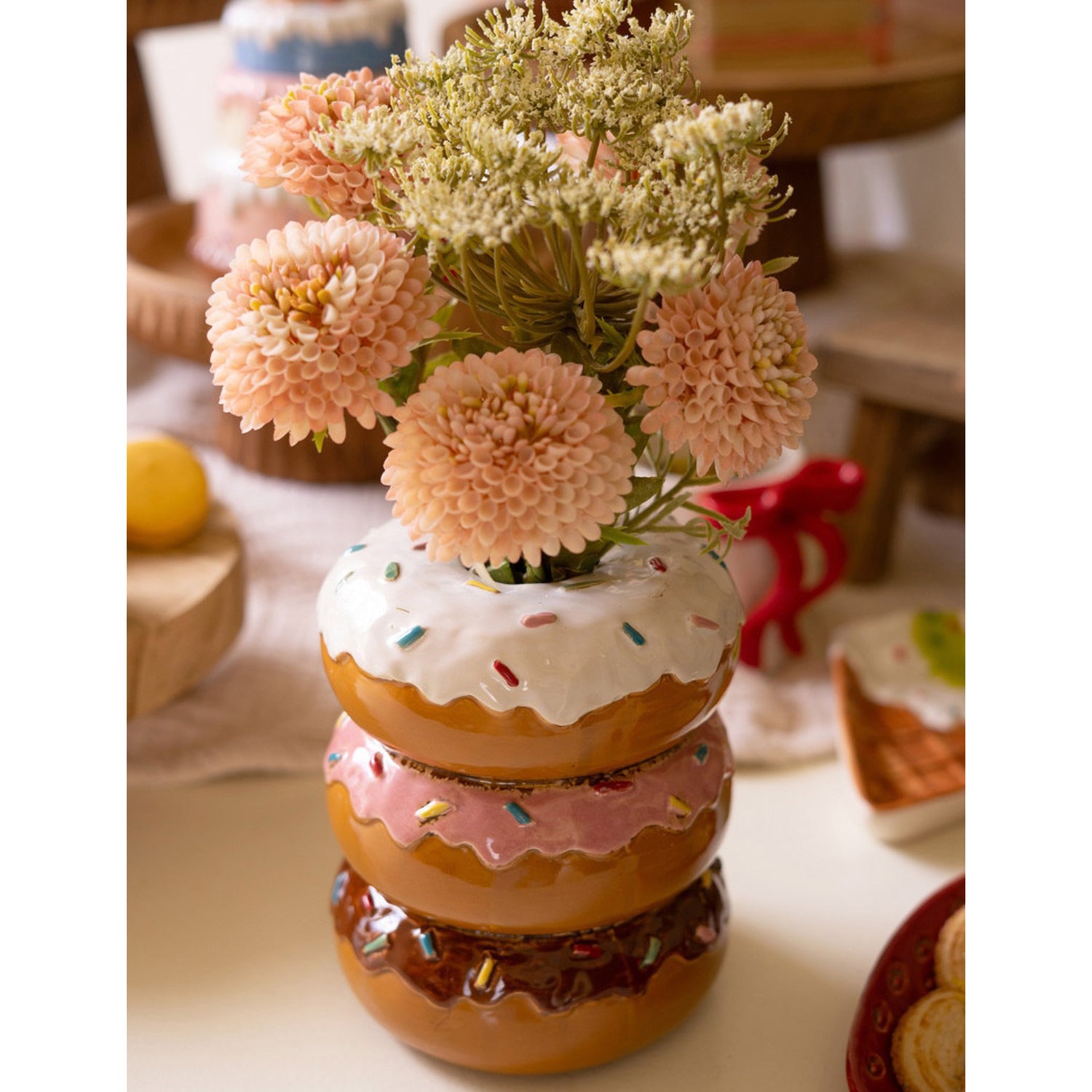 Stacked Donut Vase