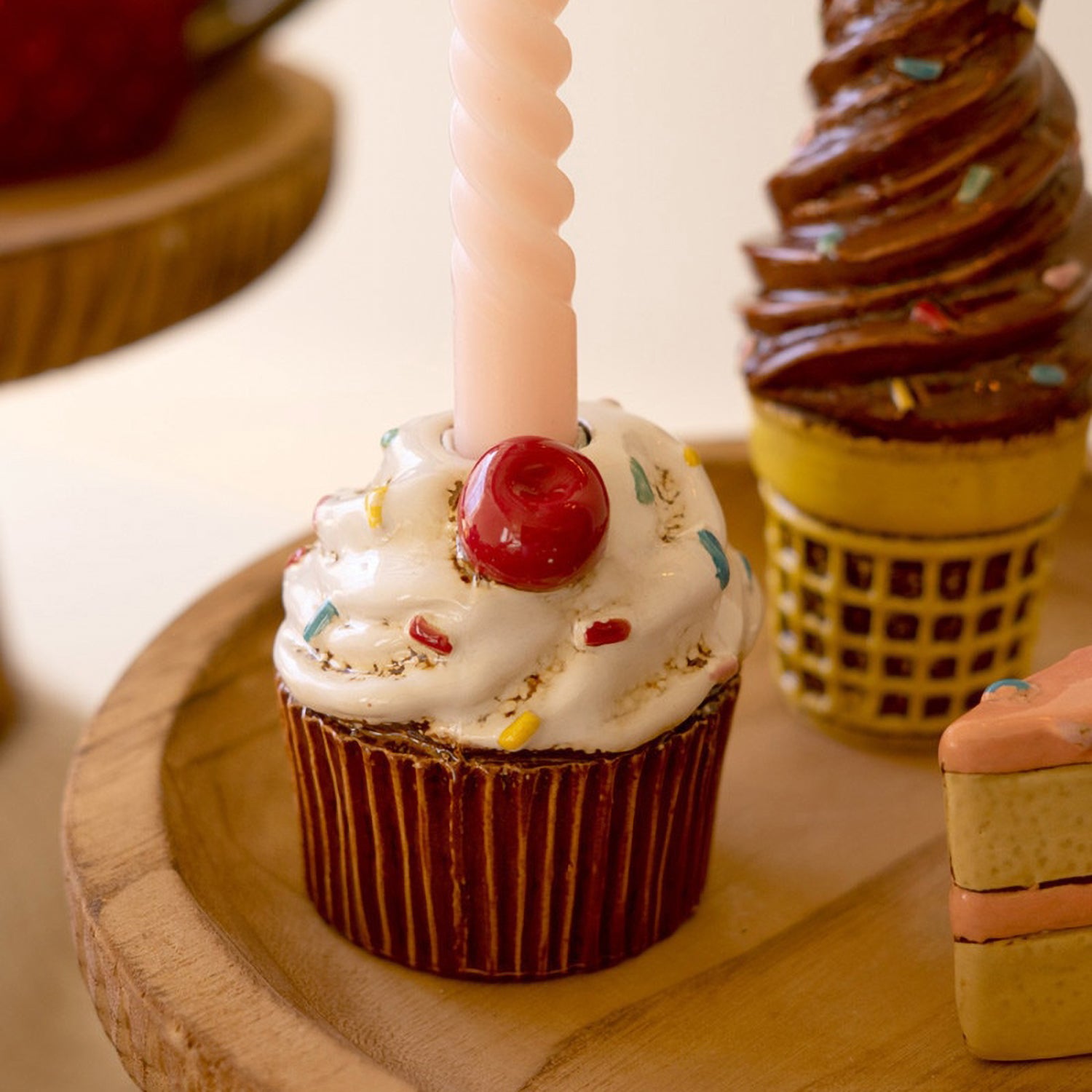 Dessert Taper Candle Holder Set of 3