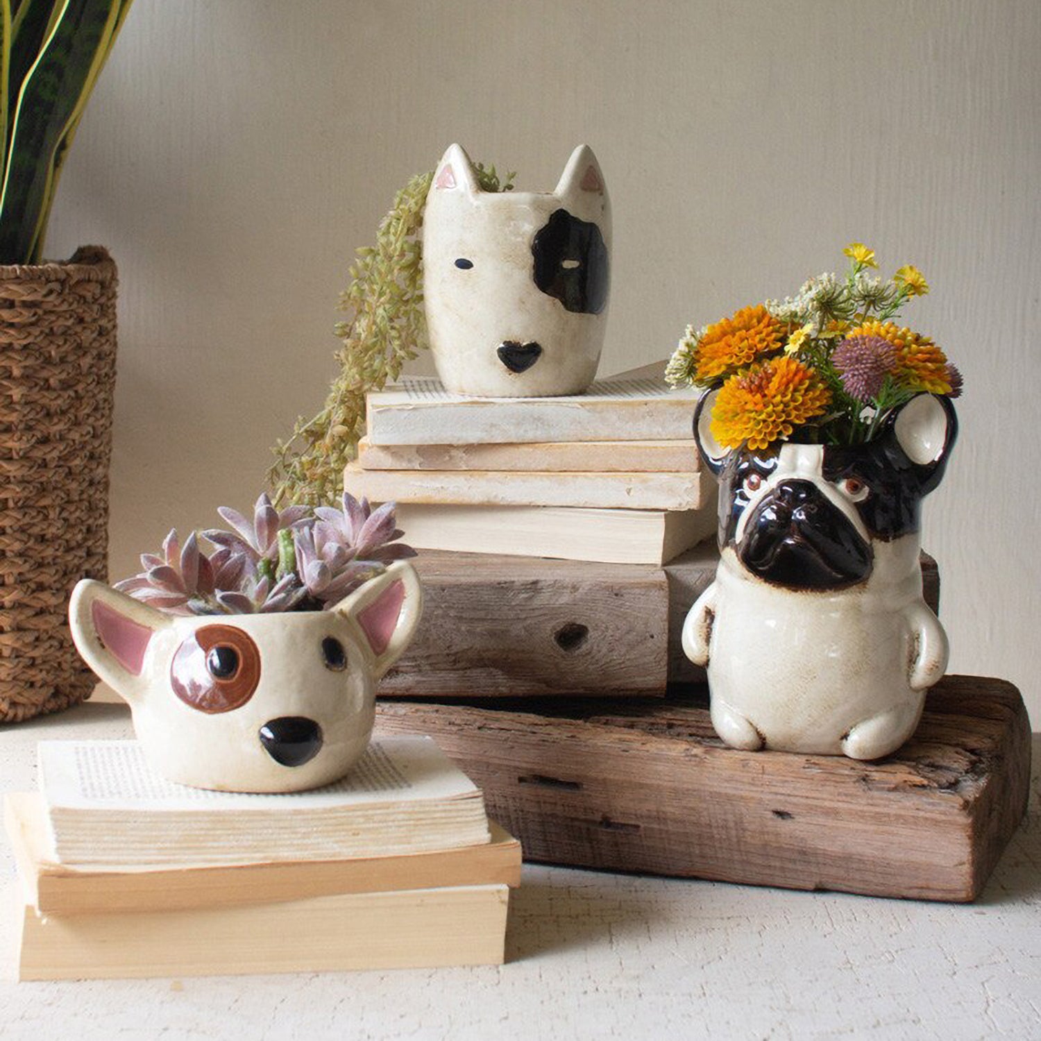 French Bulldog Planter