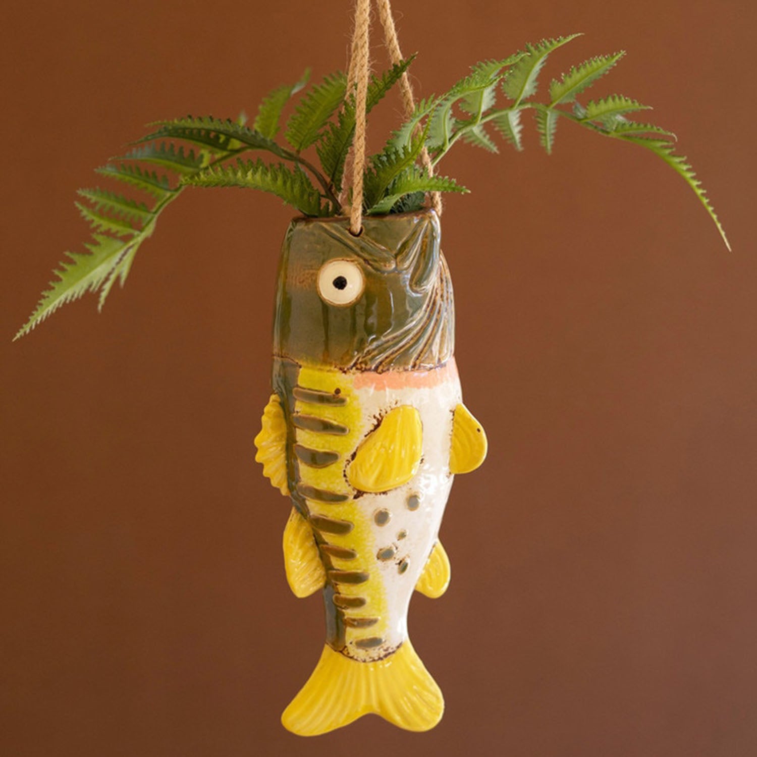 Largemouth Bass Hanging Vase
