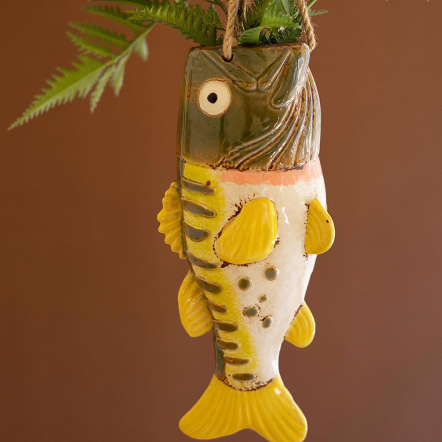 Largemouth Bass Hanging Vase