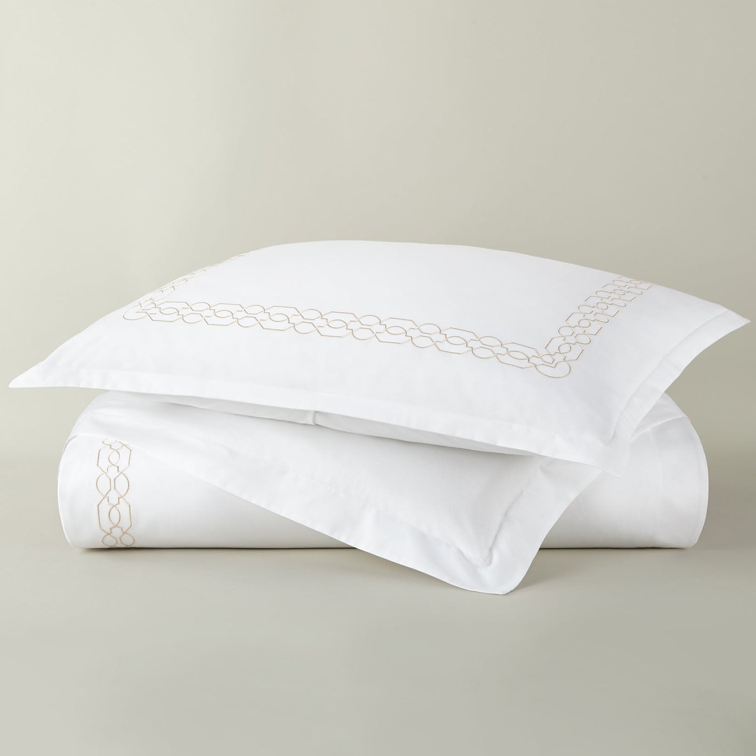 Peacock Alley Filigree Classic Embroidered Duvet Set