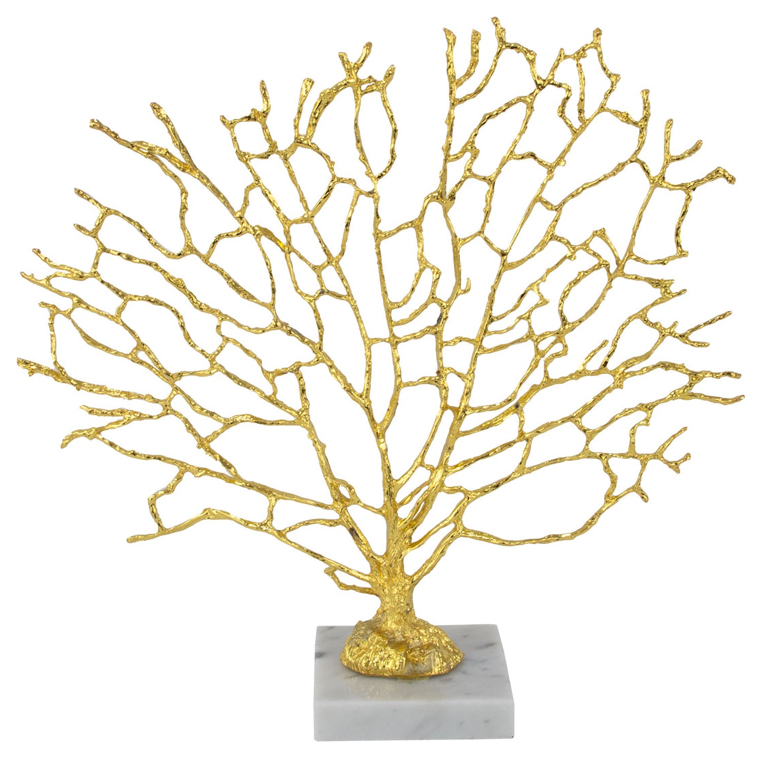 Gold Coral Scuplture