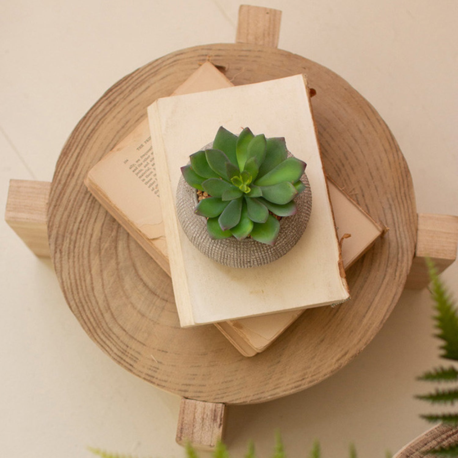 Wooden Display Stool Set of 2