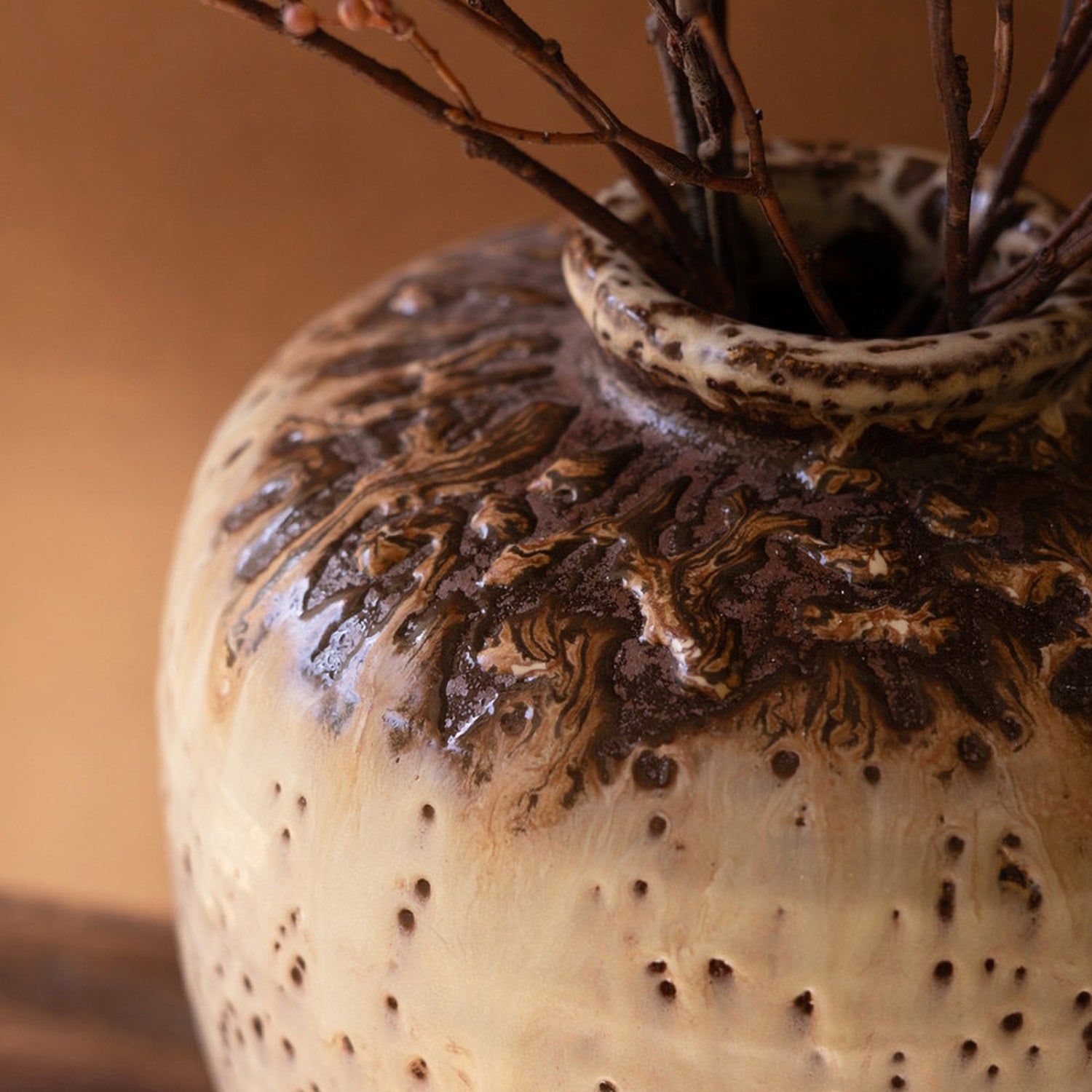 Rustic Ceramic Urn
