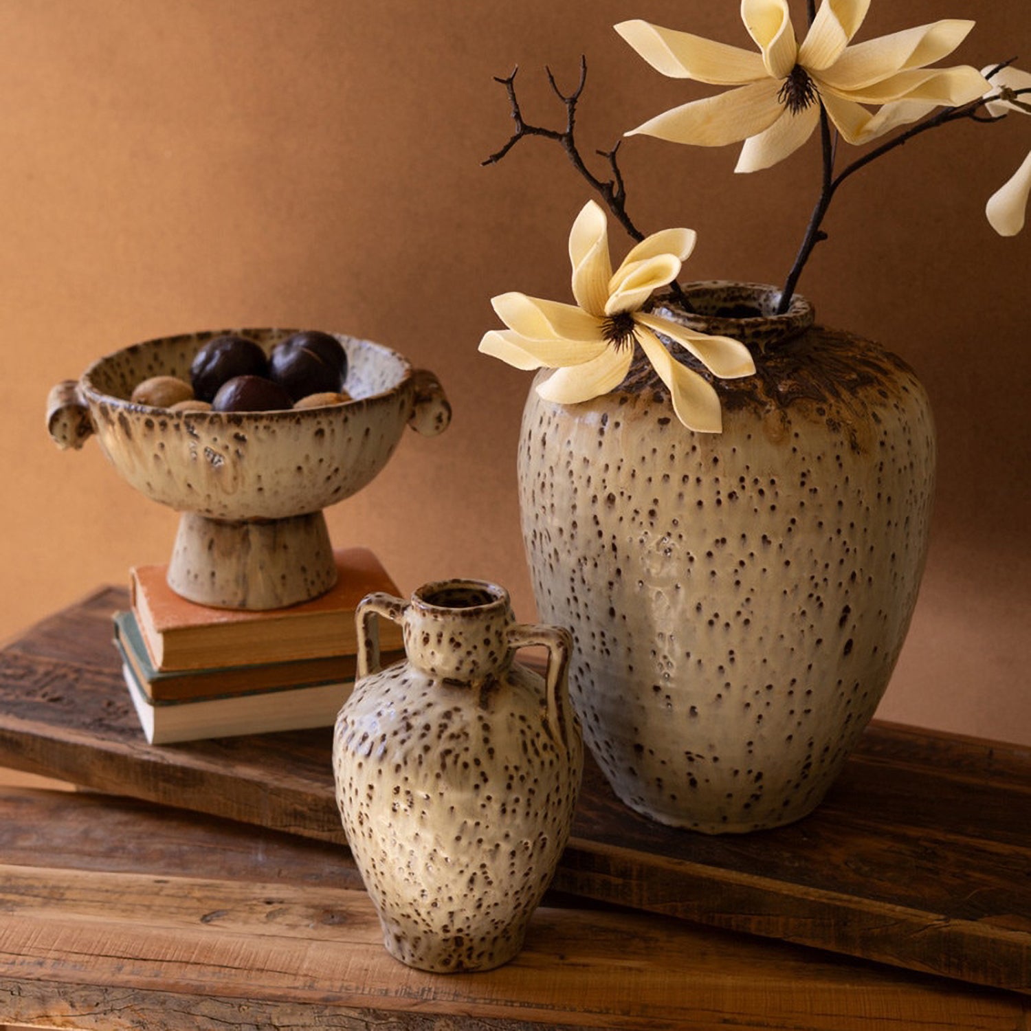 Rustic Ceramic Compote