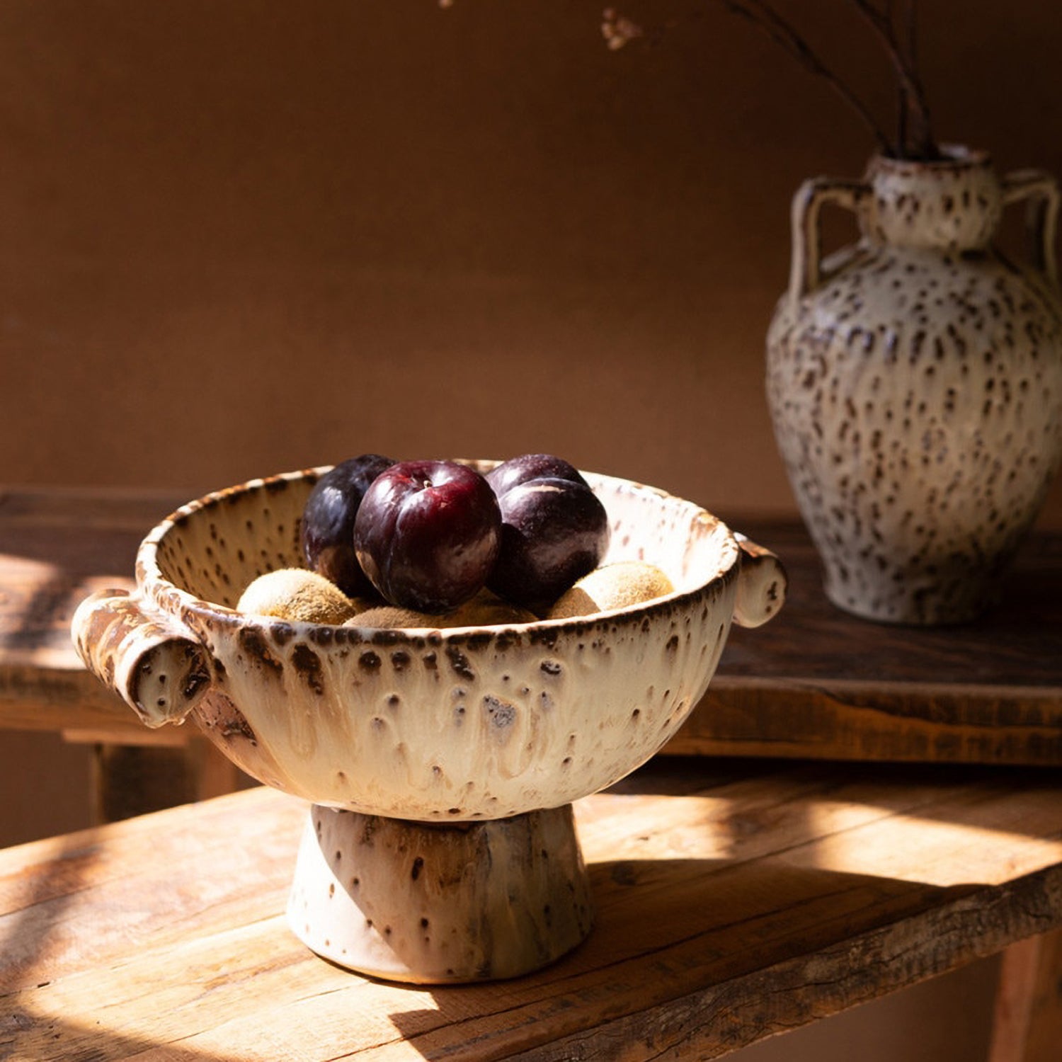Rustic Ceramic Compote