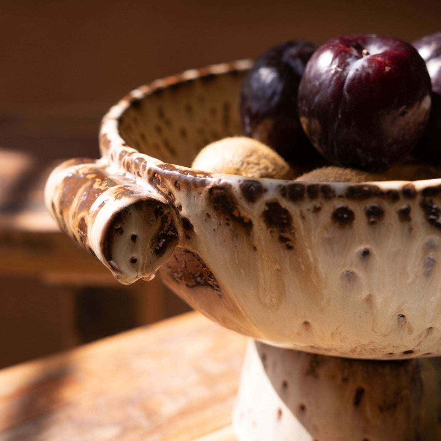 Rustic Ceramic Compote