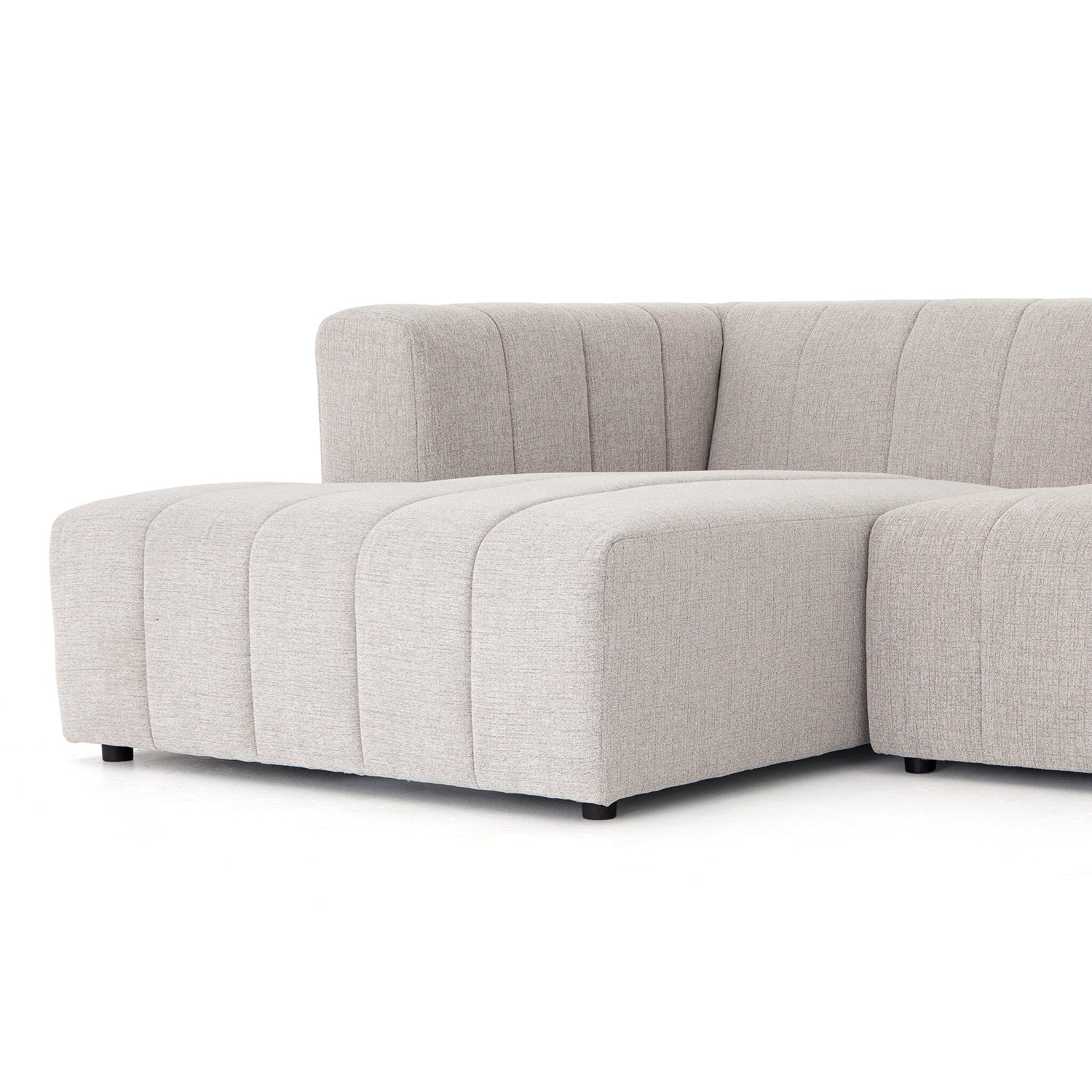 Four Hands Langham Channeled 5-Piece Left Chaise Sectional Sofa