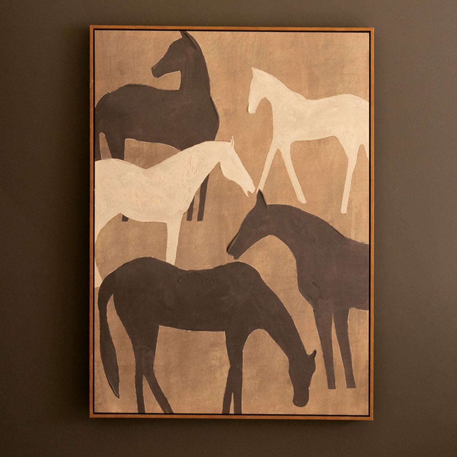 Five Horses Framed Artwork