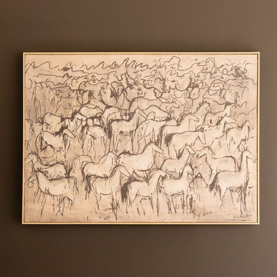 1000 Horses Framed Artwork