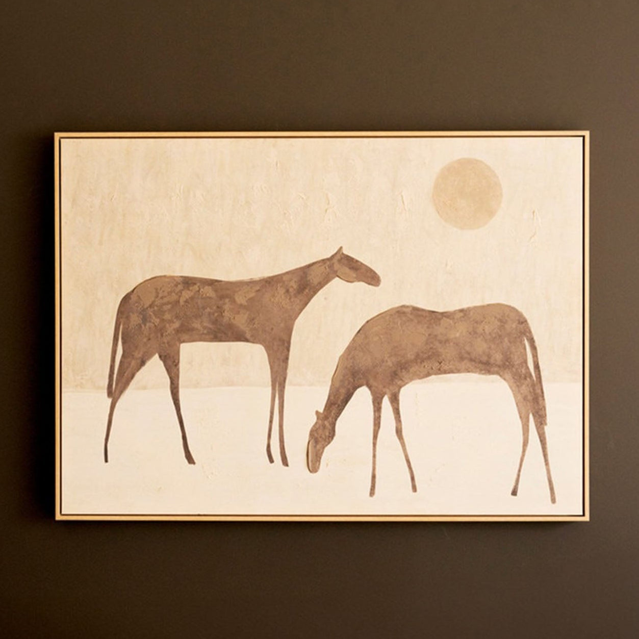 Two Horses Framed Artwork