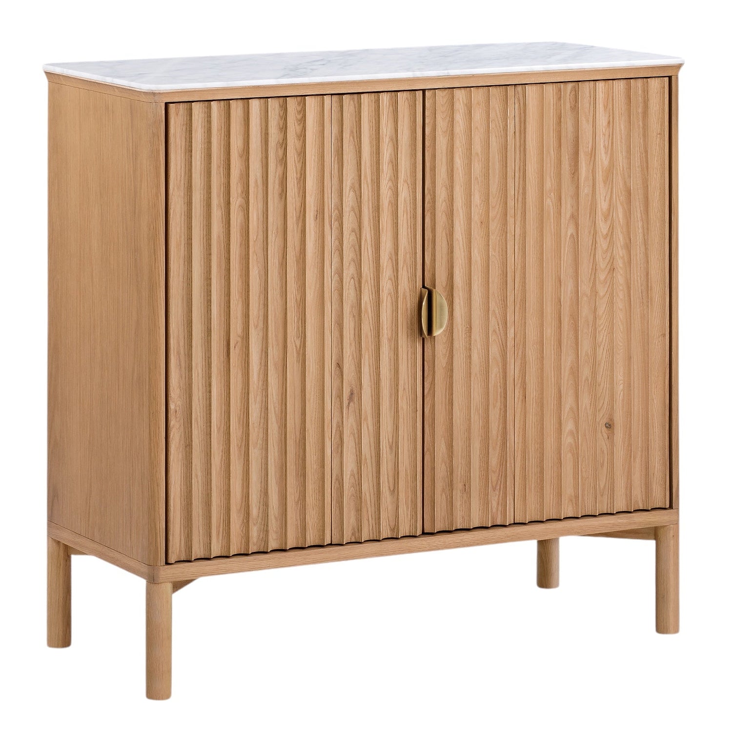 Co. House Designs Olive Reeded Natural Cabinet