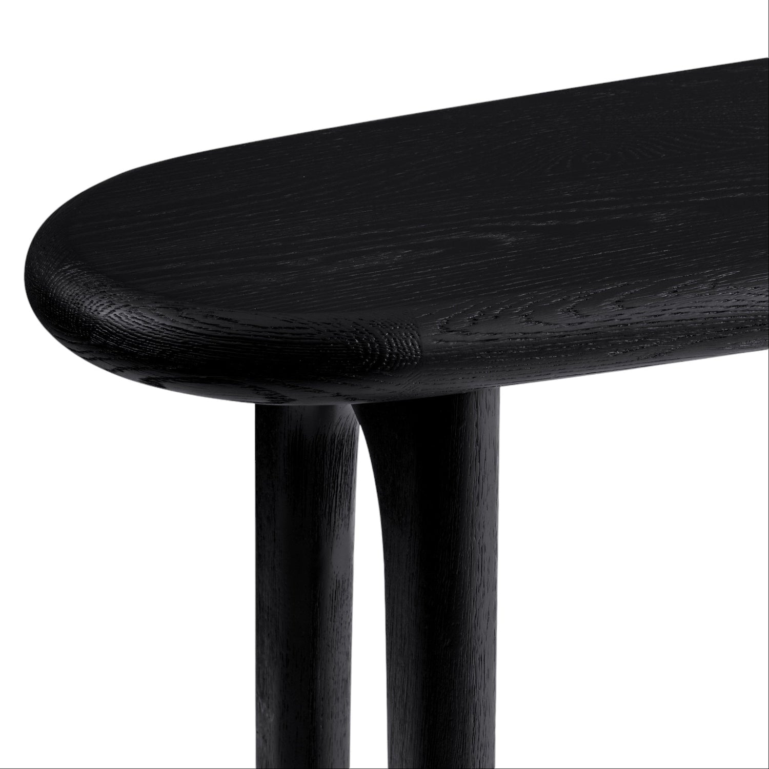 Co. House Designs Eva Oak Black Console Table