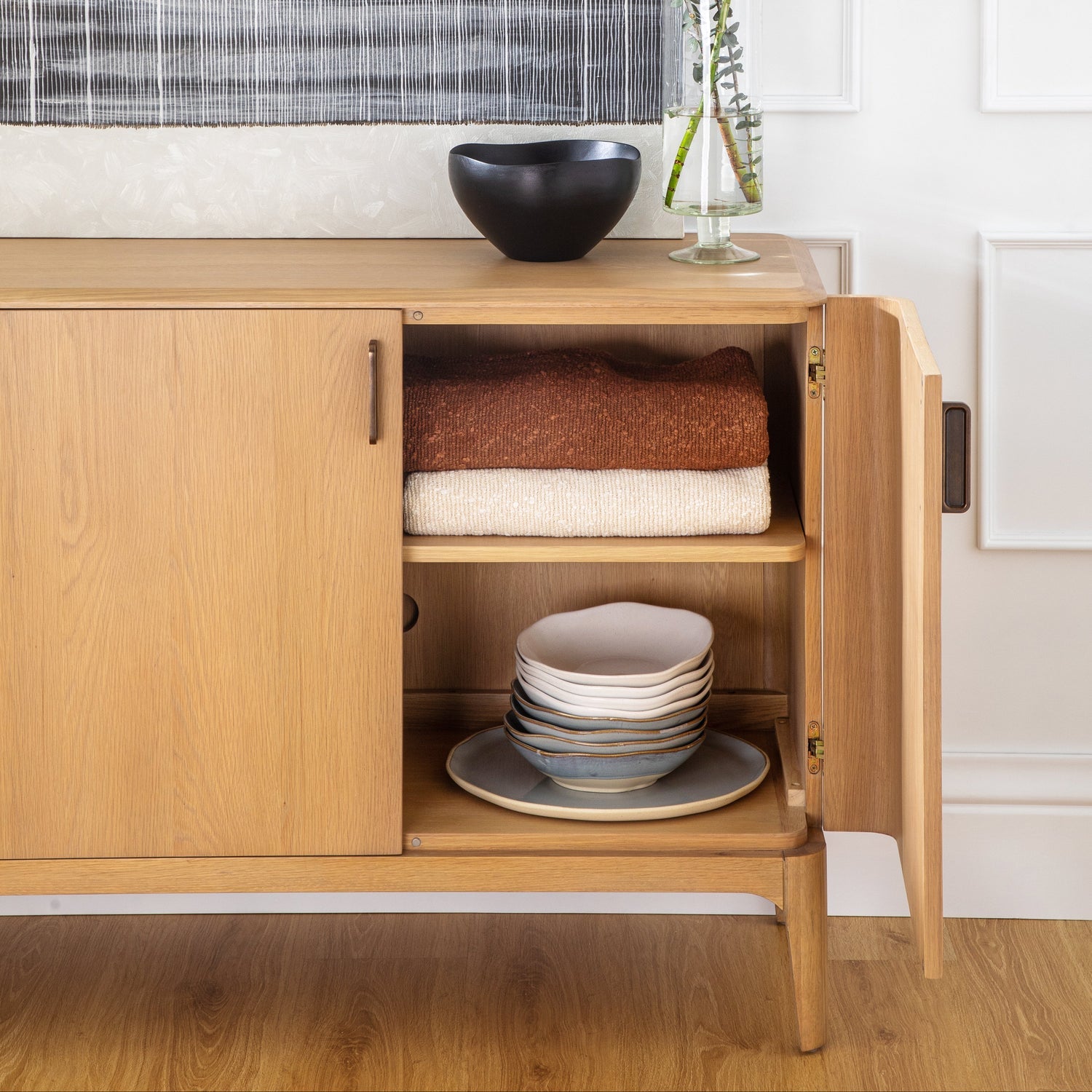 Co. House Designs Serena Oak Light Natural Sideboard