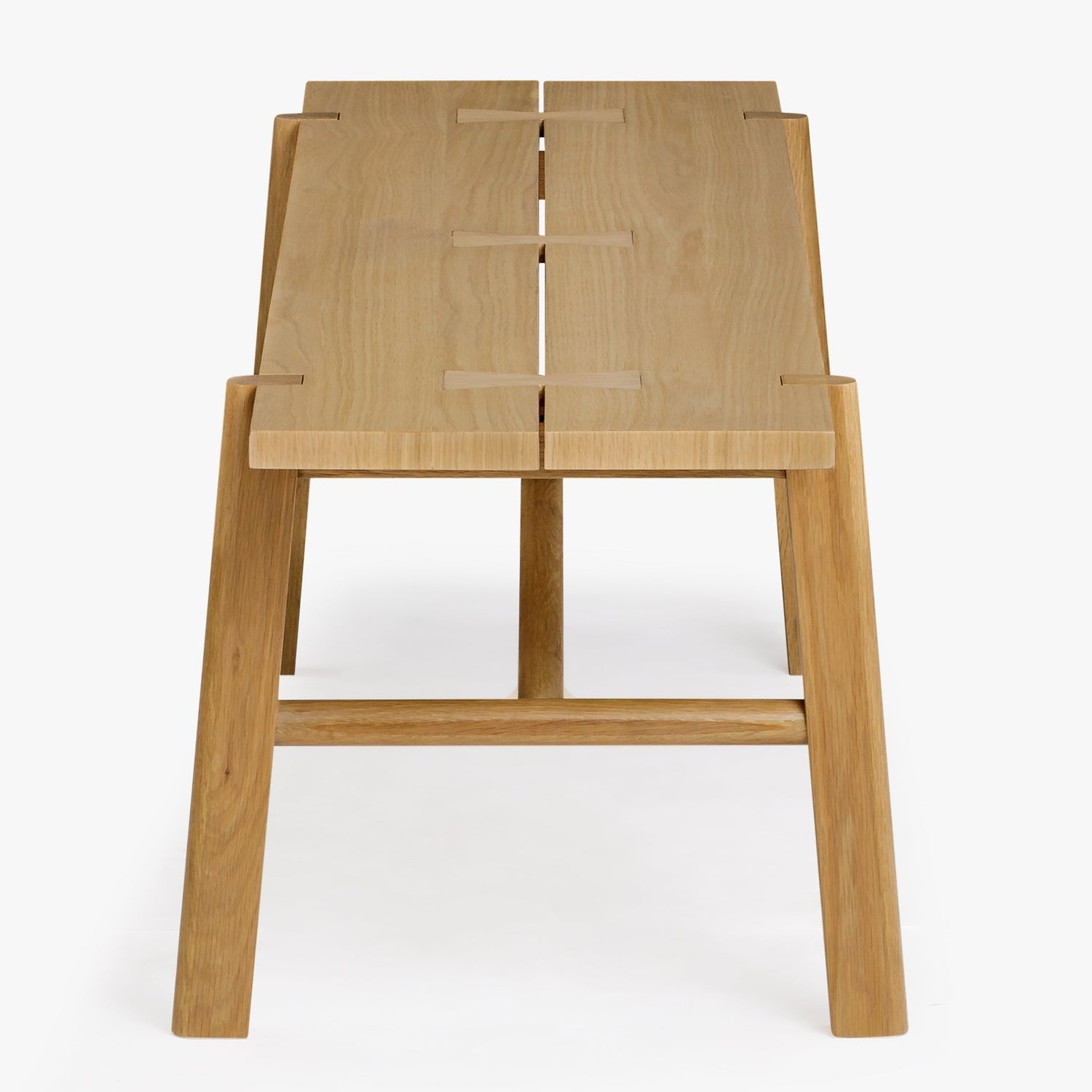 Co. House Designs Kaja Oak Light Natural Dining Bench