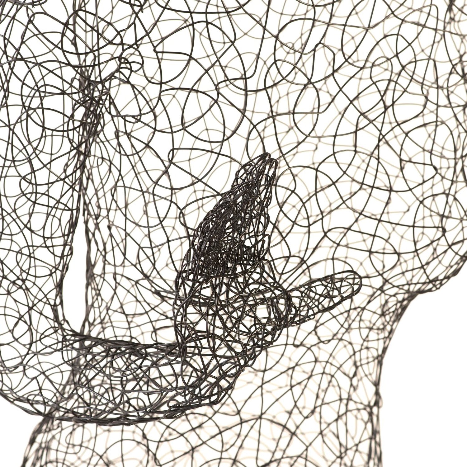 Phillips Collection Crazy Wire Lounging Female Sculpture