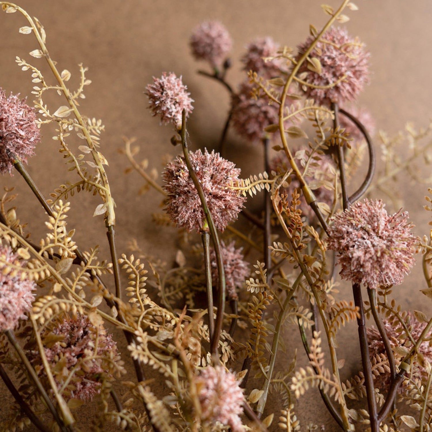 Pink Melaleuca Spray Faux Plant Stem Set of 6