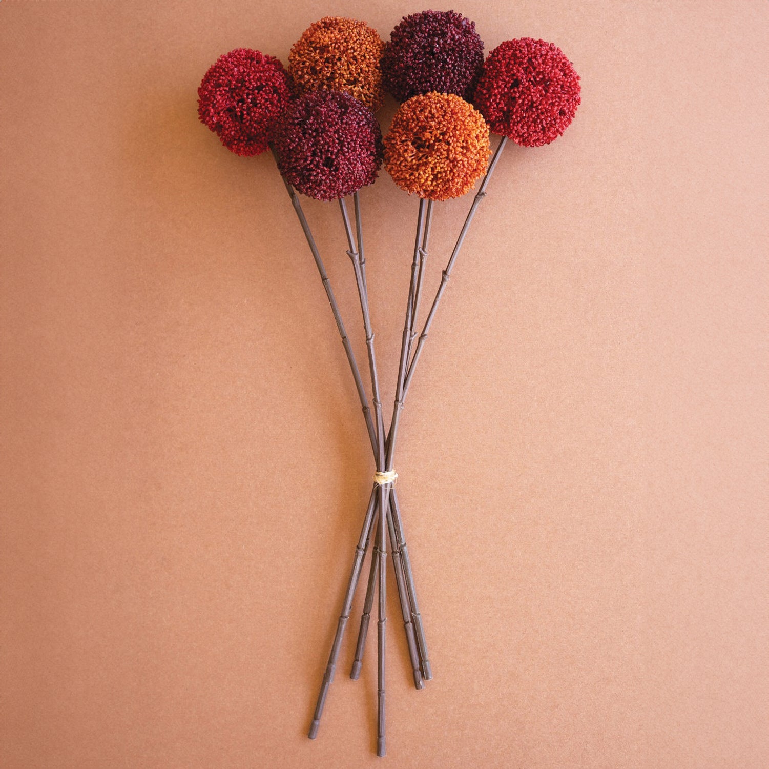 Allium Ball Faux Plant Stem Set of 12
