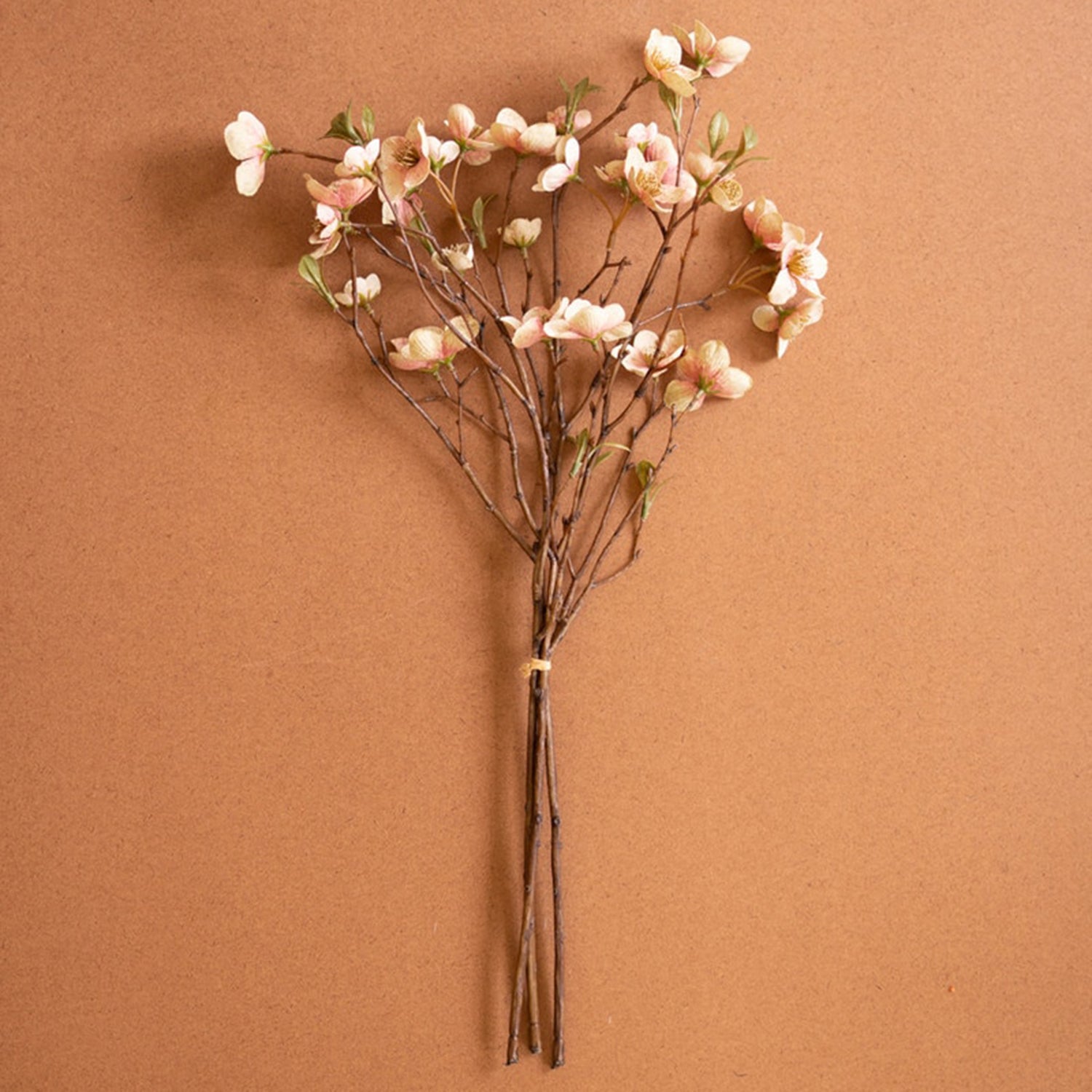 Artificial Peach Blossom Bundle Faux Plant Stem