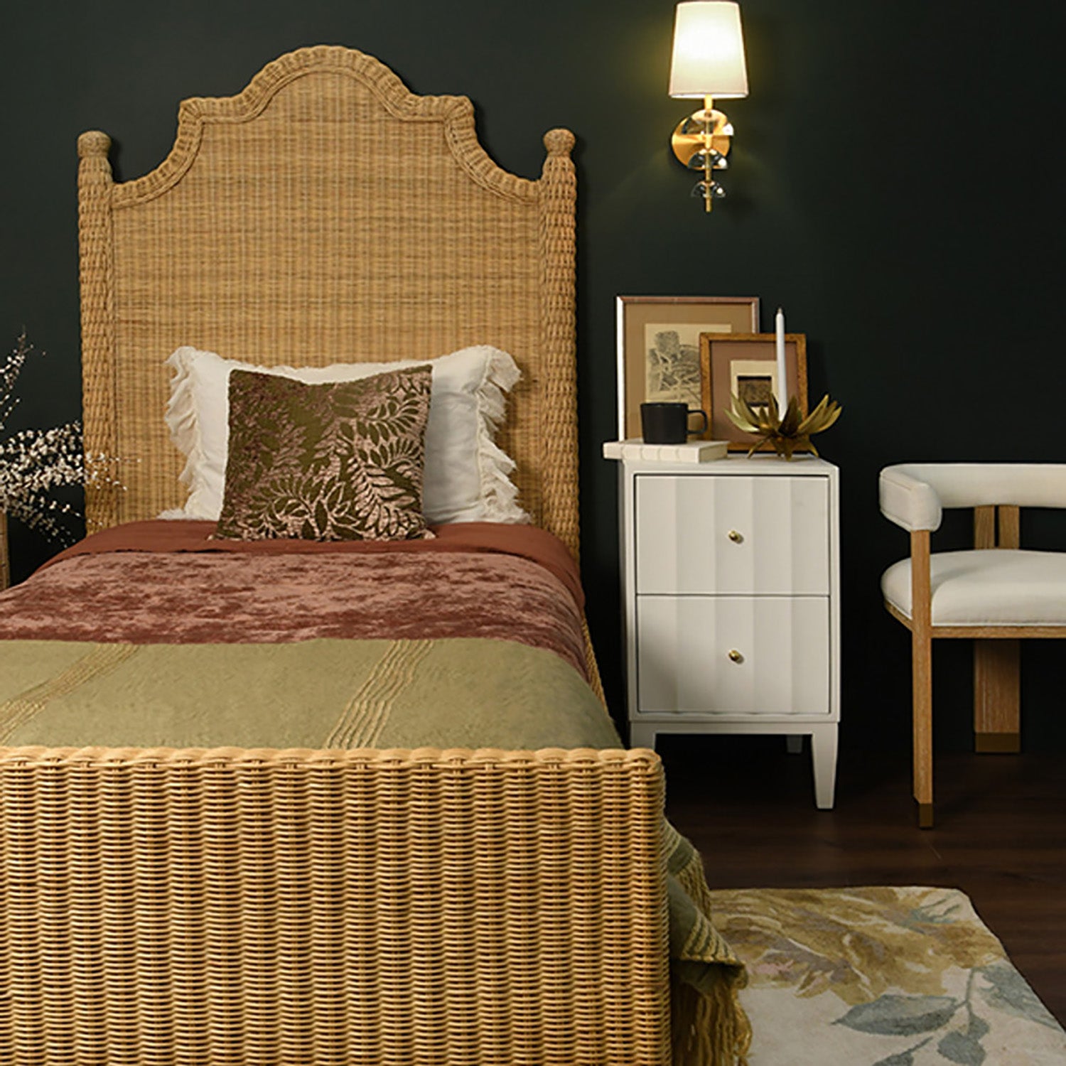 Worlds Away Chamberlain Bed