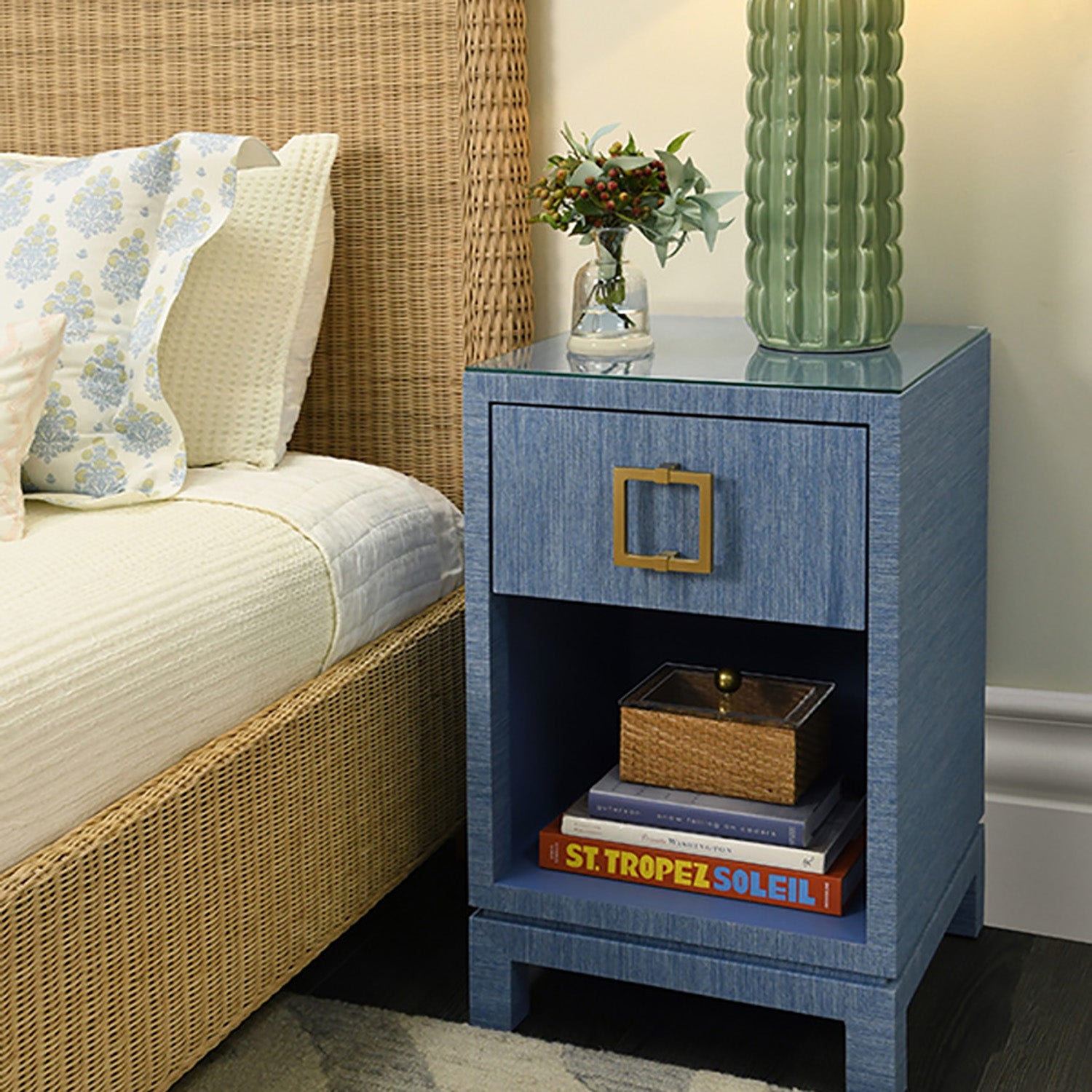 Worlds Away Blair 1 Drawer Side Table