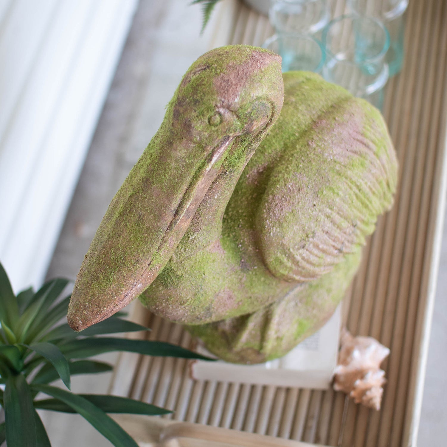 Pelican Faux Concrete Statue