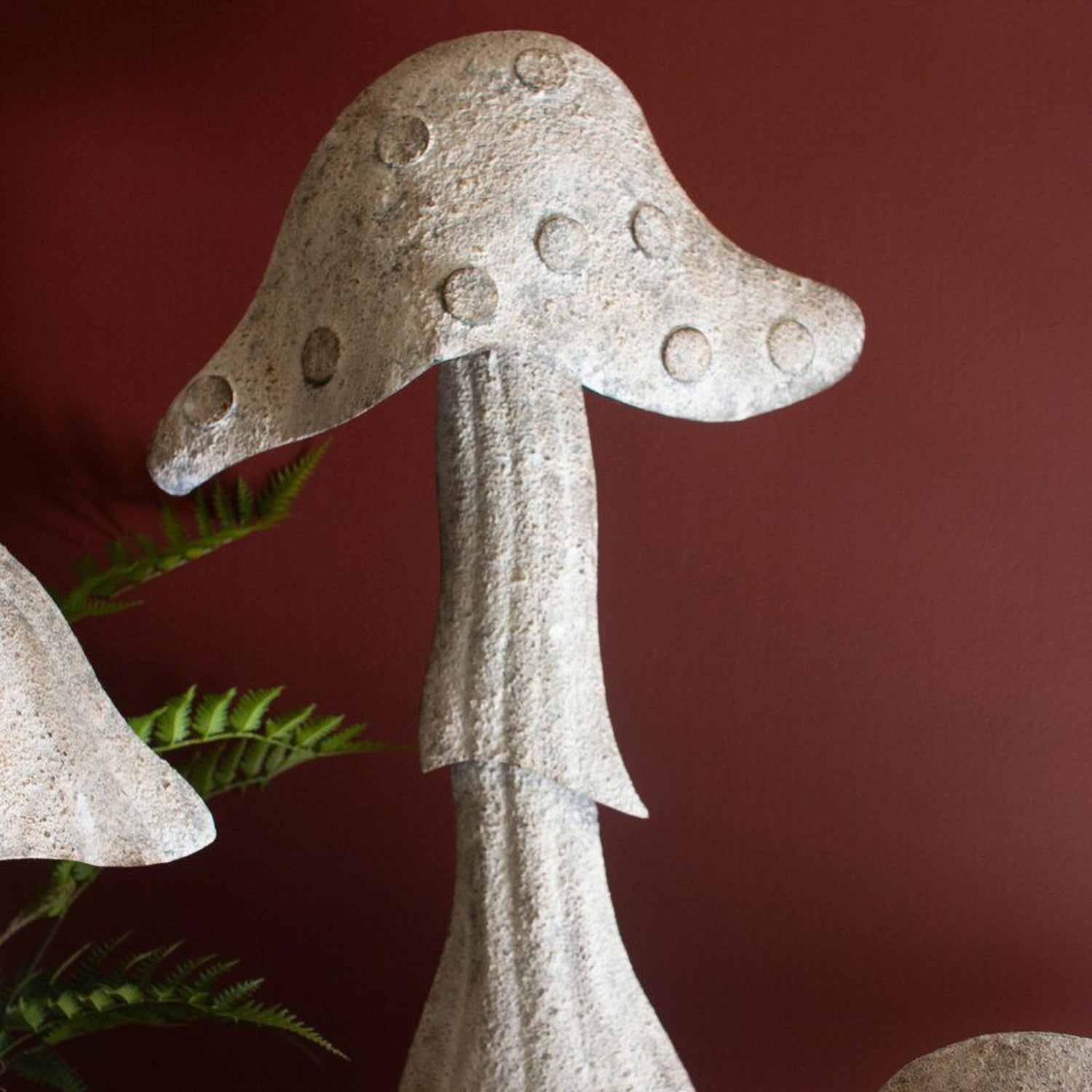 Rustic Metal Mushroom Set of 3