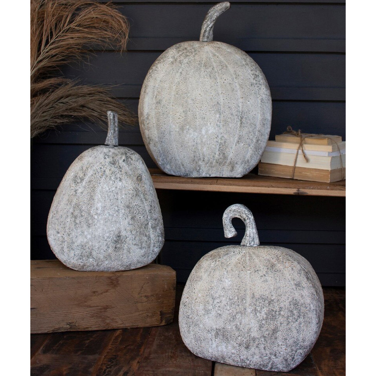 Rustic Metal Pumpkin Set of 3