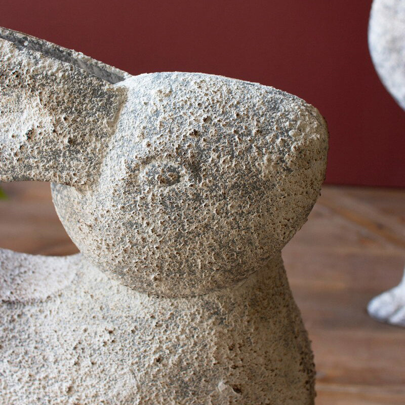 Rustic Metal Rabbits Set of 2