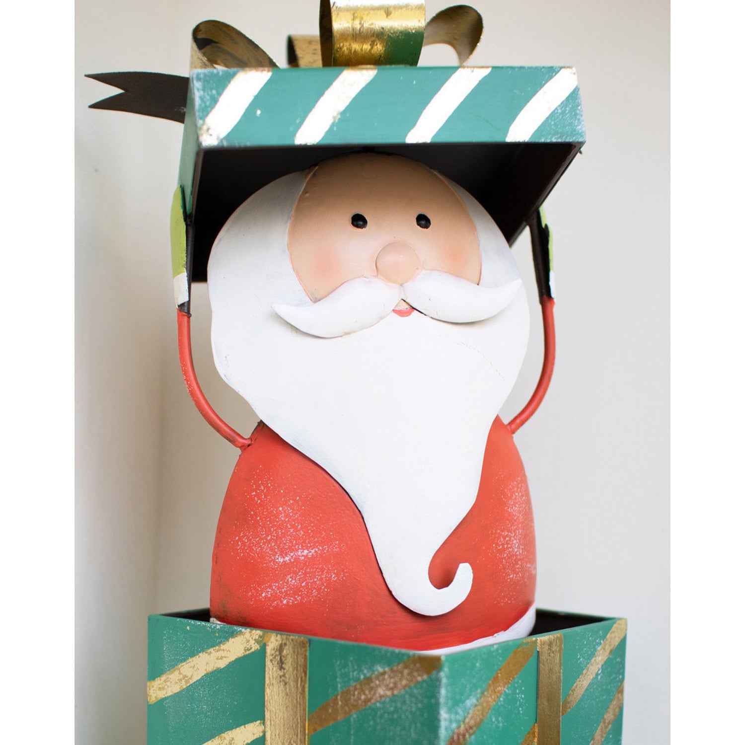 Santa in a Box Sculpture