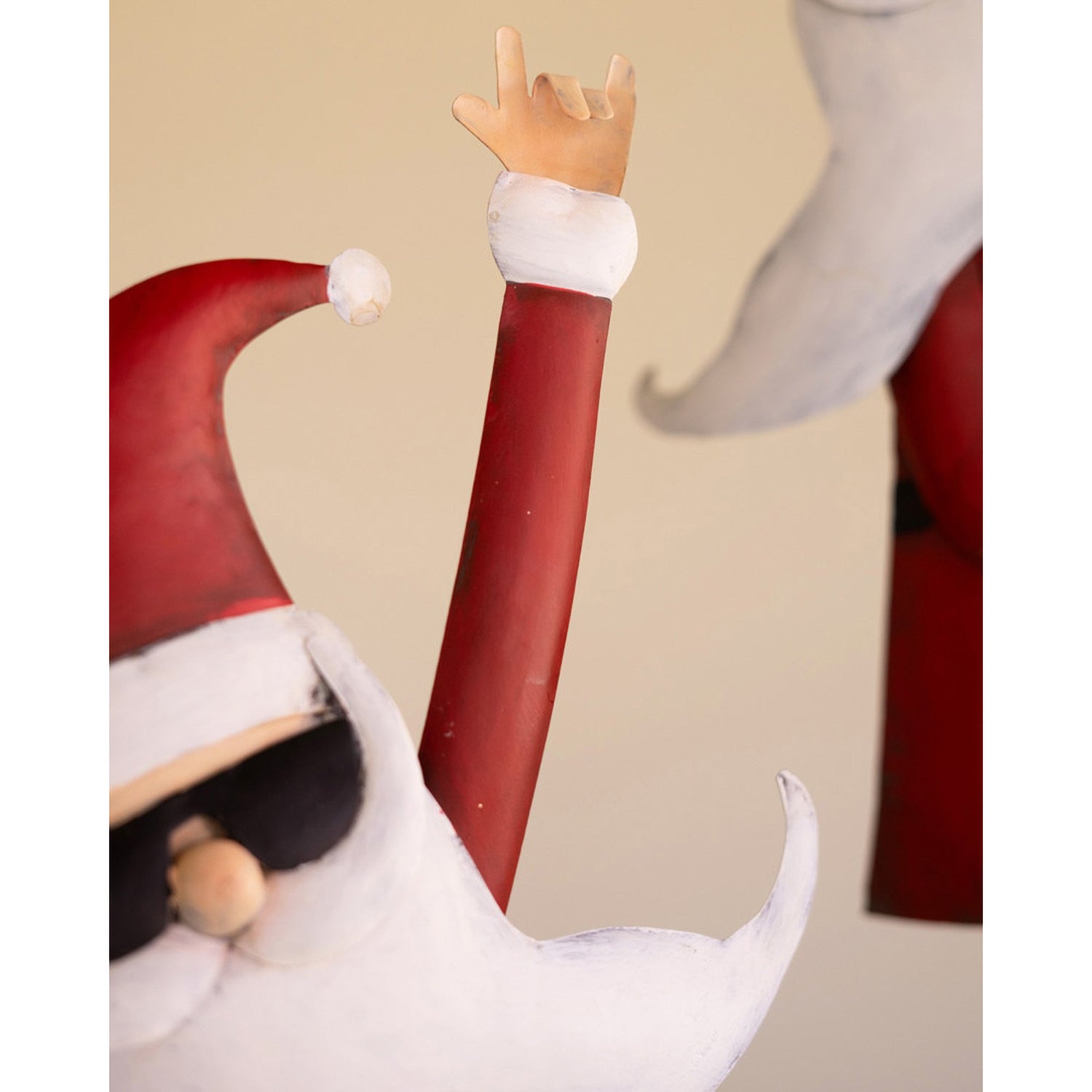 Metal Santa Musicians Set of 2