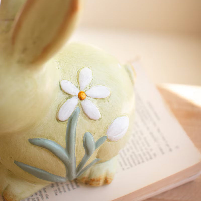 Colorful Faux Concrete Bunnies Set of 2