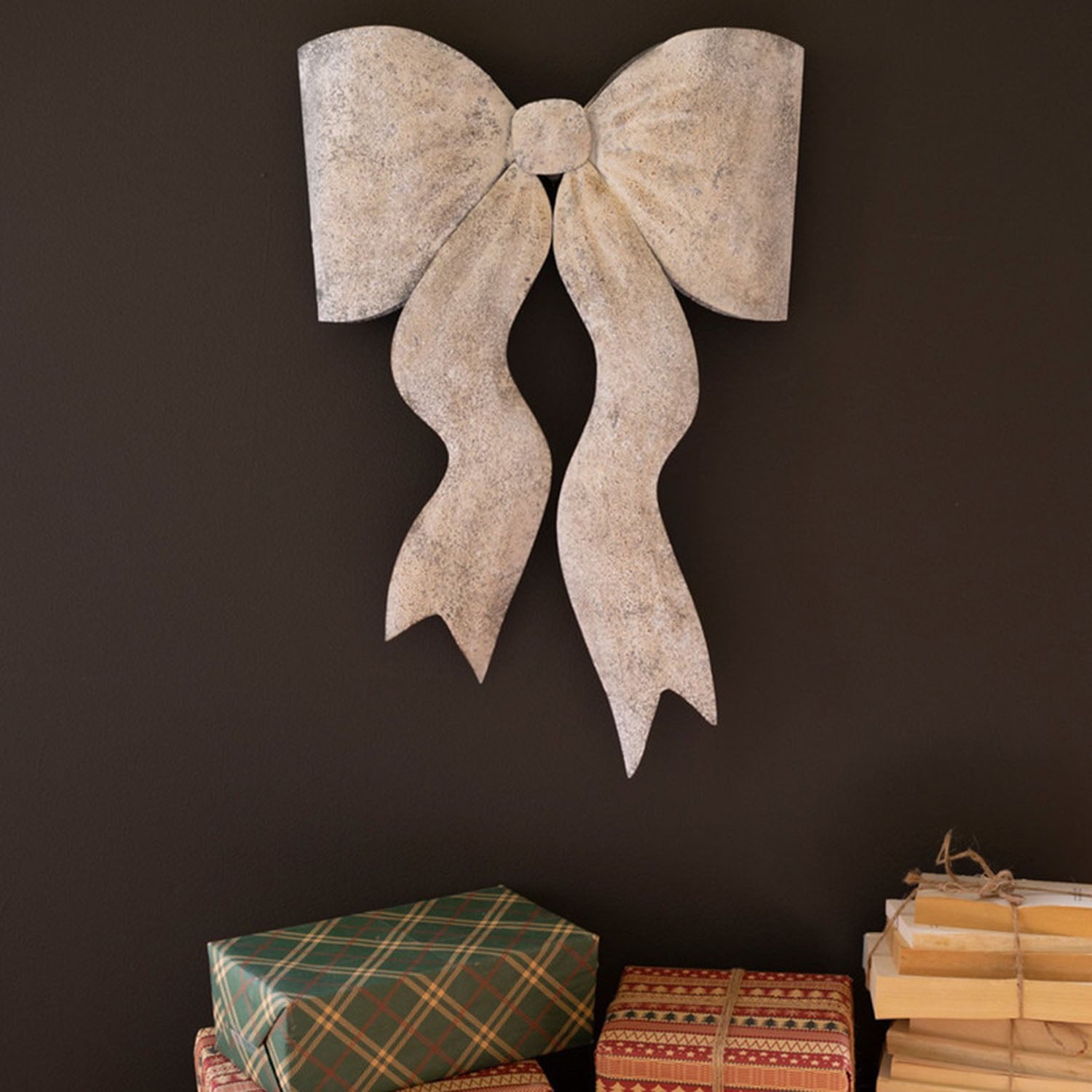 Rustic Christmas Bow Door Hanger