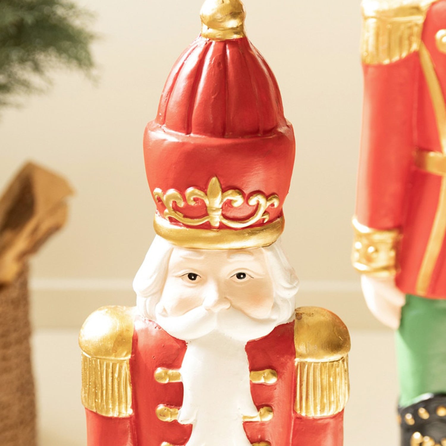 Faux Concrete Christmas Soldier Set of 2