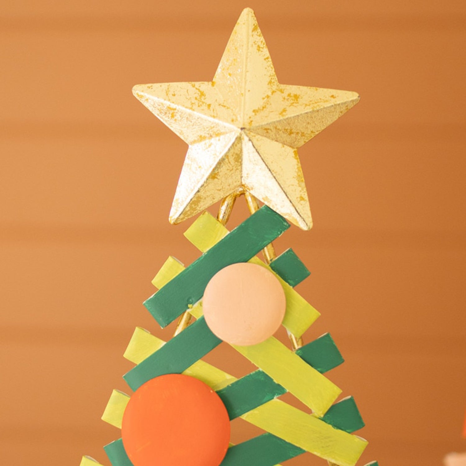 Painted Metal Christmas Tree Set of 2