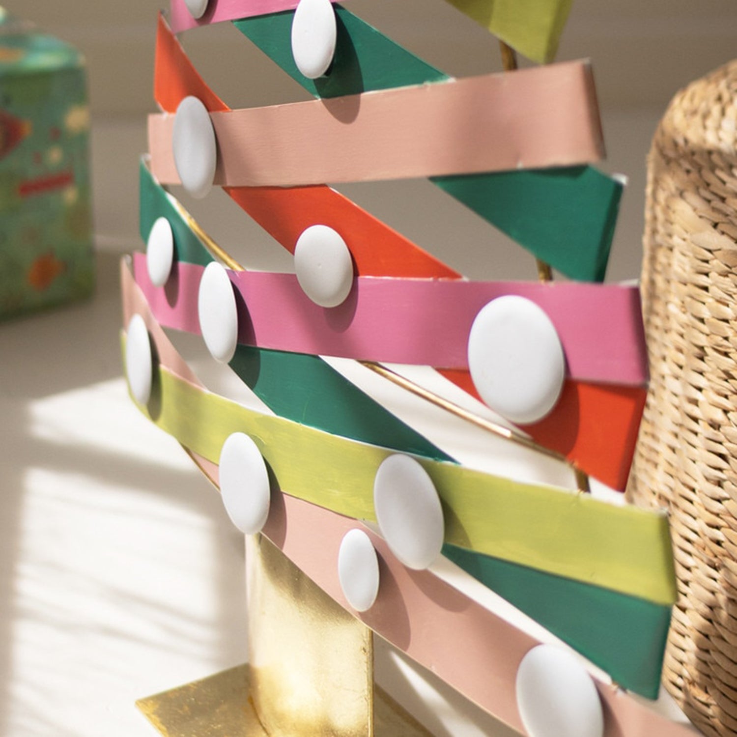 Painted Metal Christmas Tree Set of 2