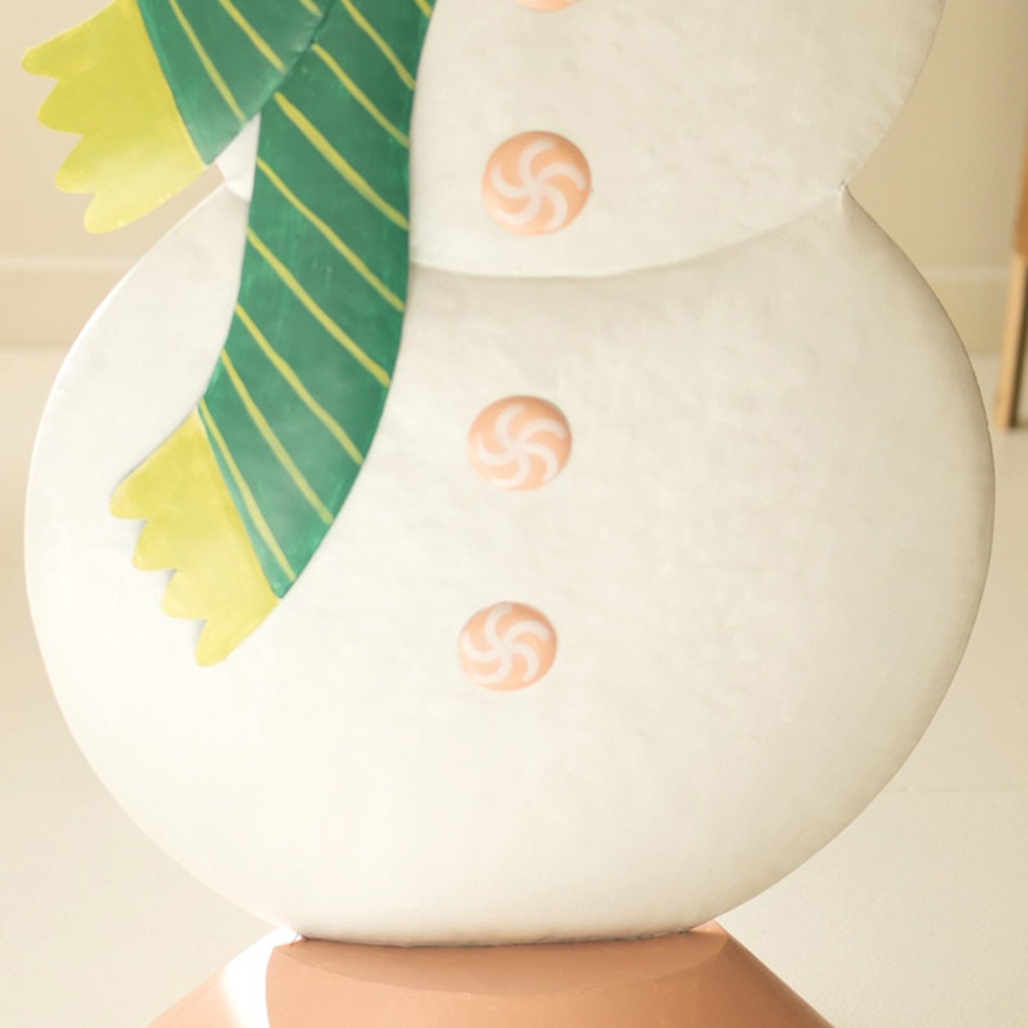 Large Metal Colorful Snowman