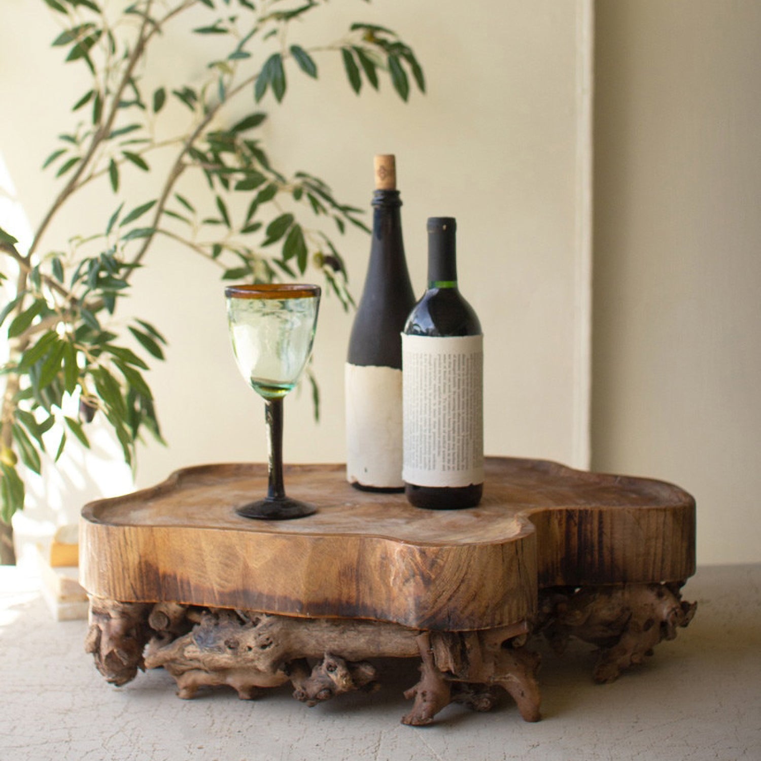 Mulberry Root and Willow Wood Serving Tray