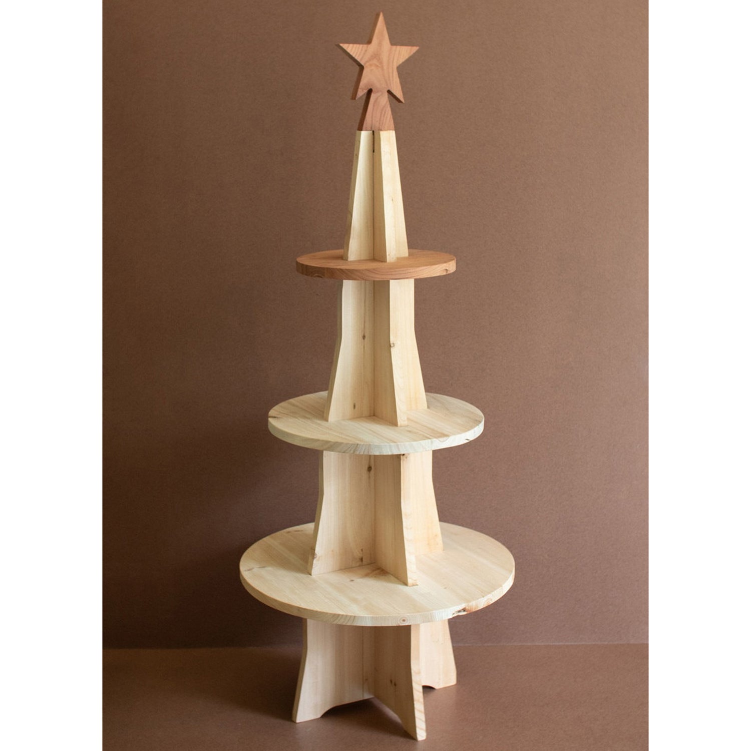 Wooden Christmas Tree Display