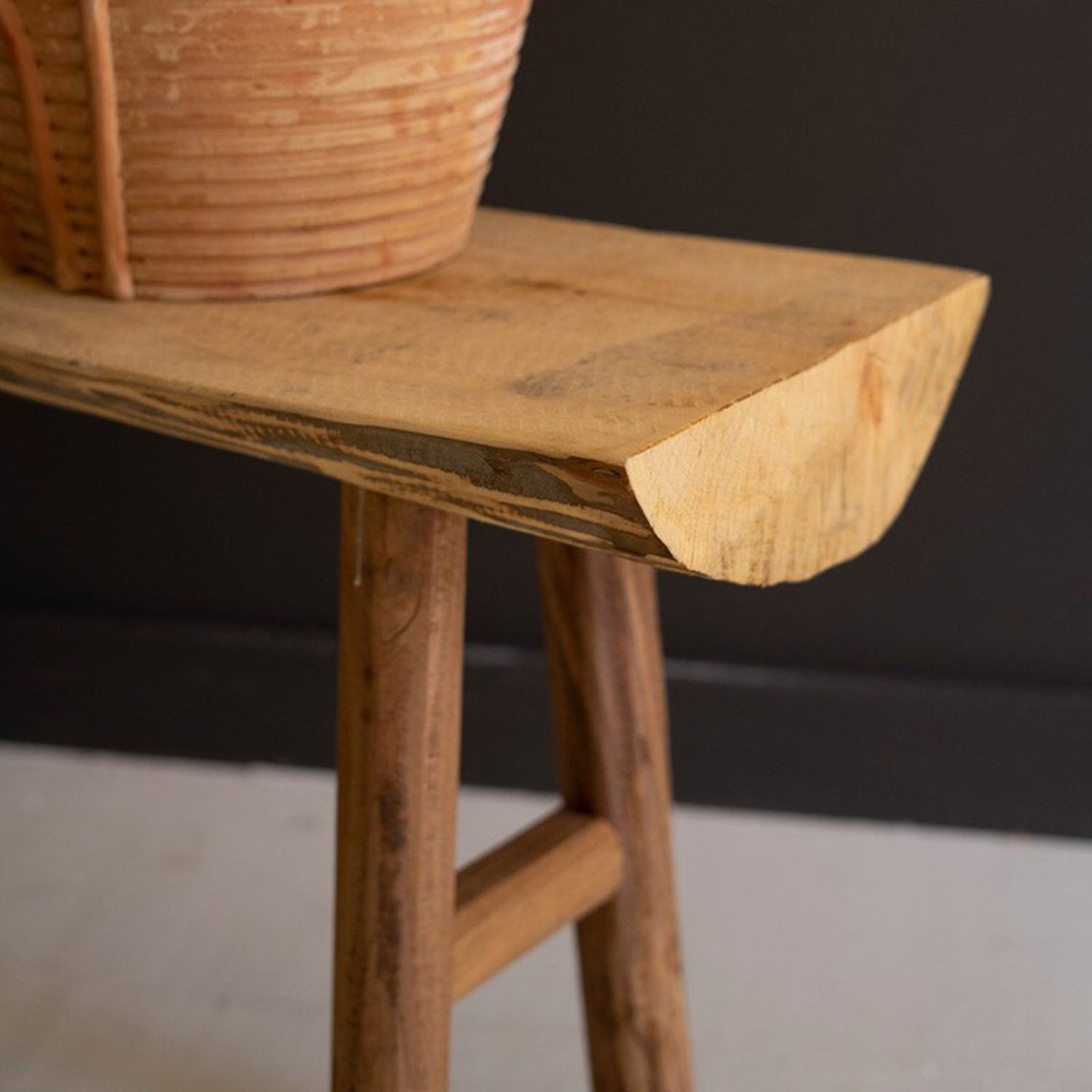 Rustic Tree Bench