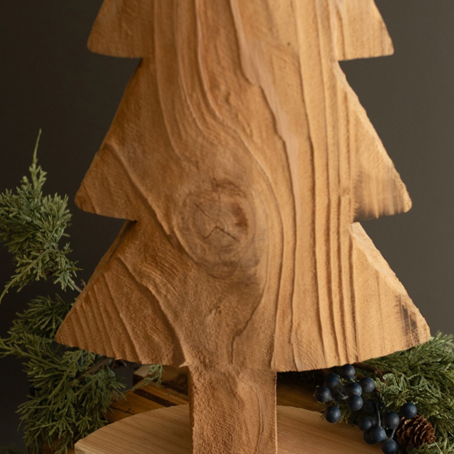 Fir Wood Christmas Tree Set of 2