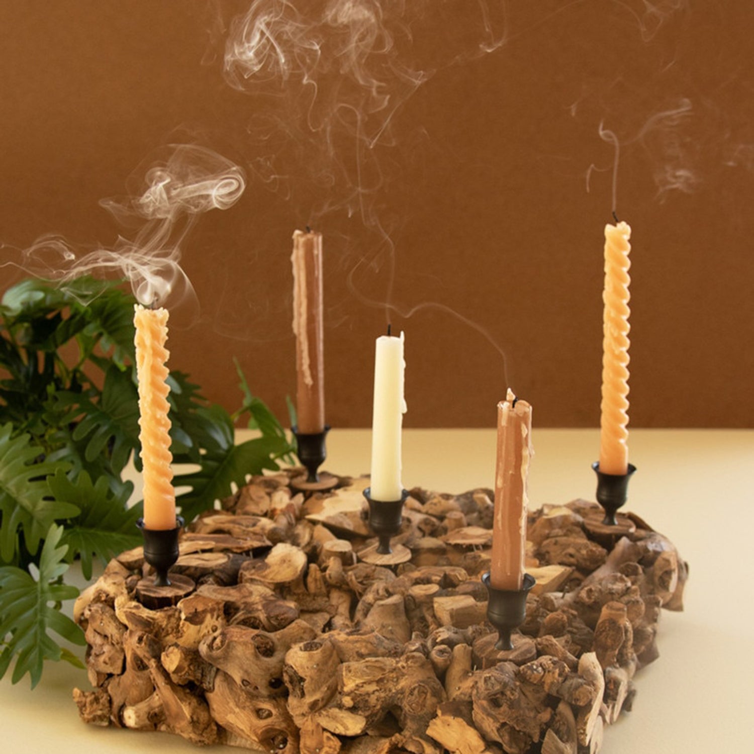 Mulberry Root Taper Candelabra