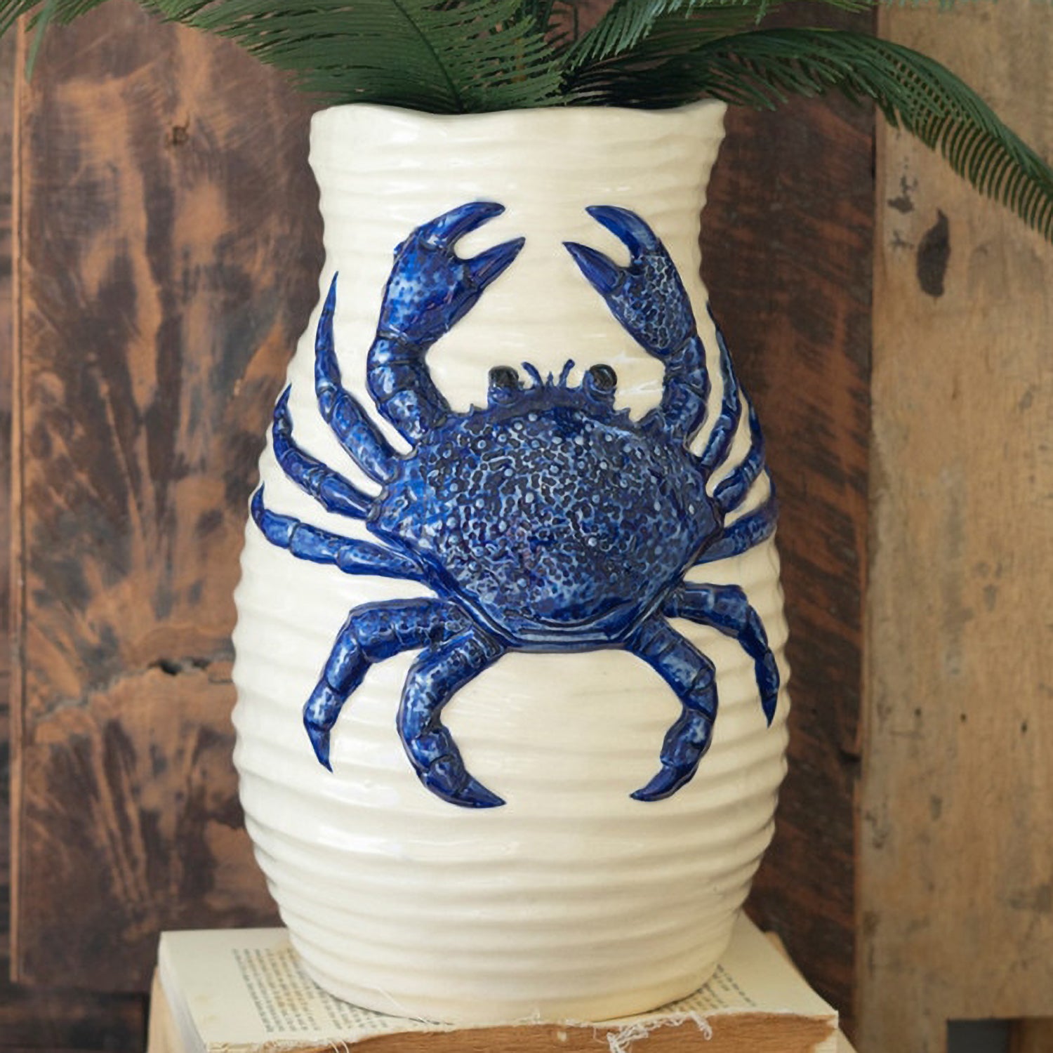 Ceramic Crab Vase