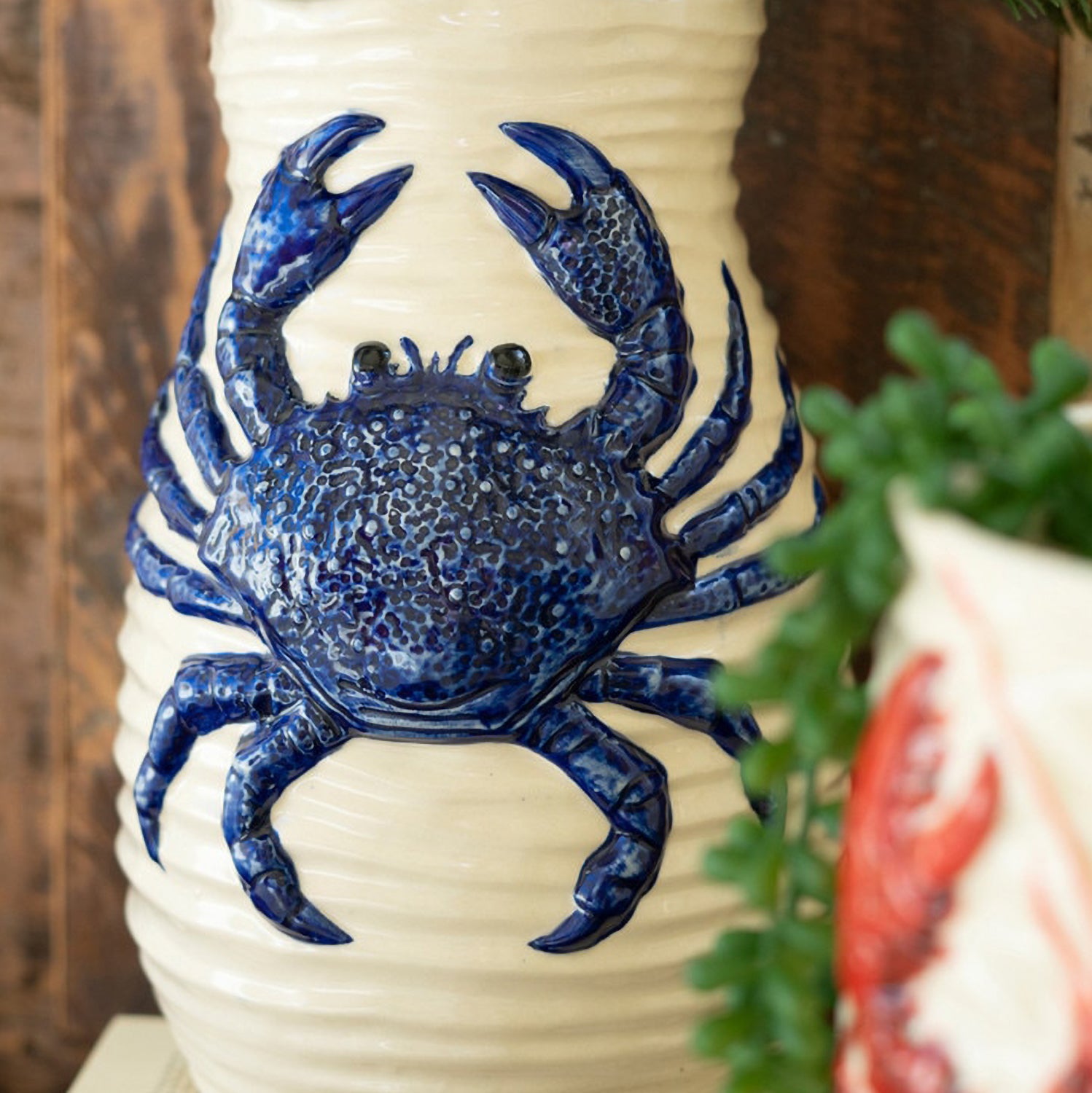 Ceramic Crab Vase