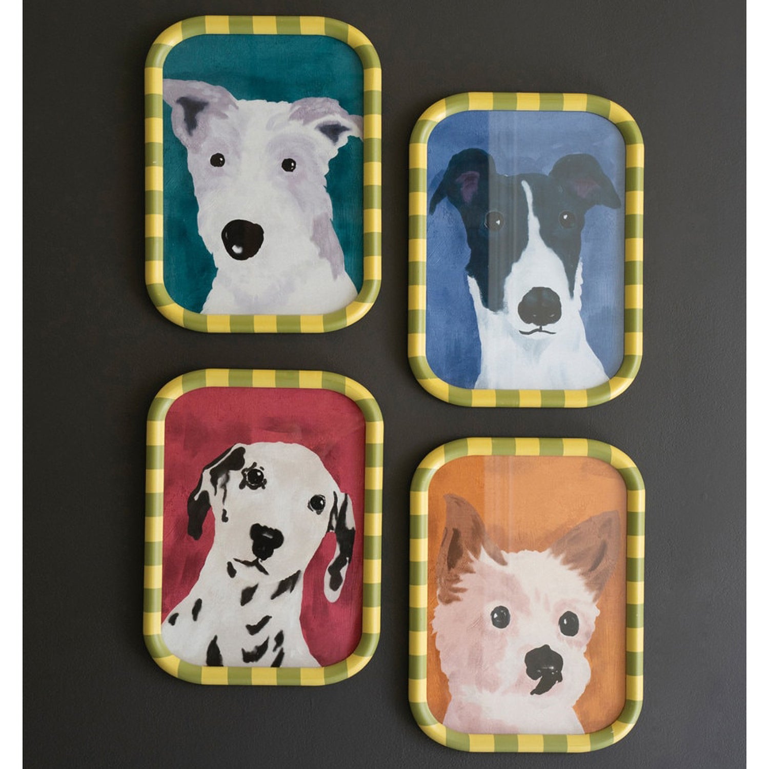 Dog Framed Artwork Set of 4