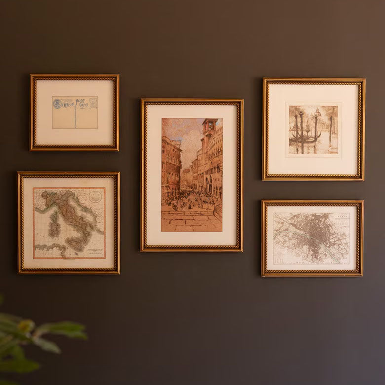 European Gallery Framed Artwork Set of 5