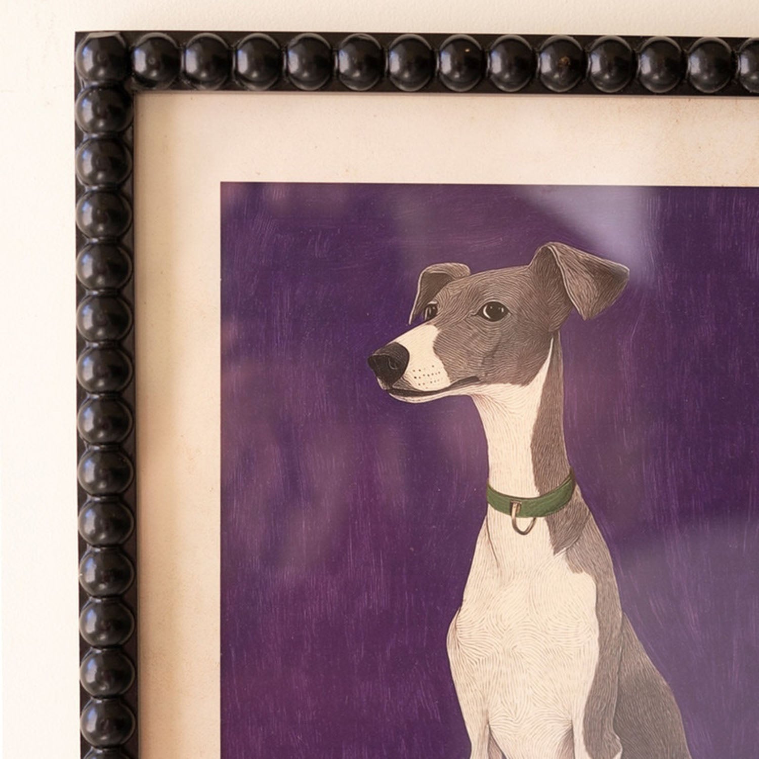 Hound Dog Framed Artwork Set of 4