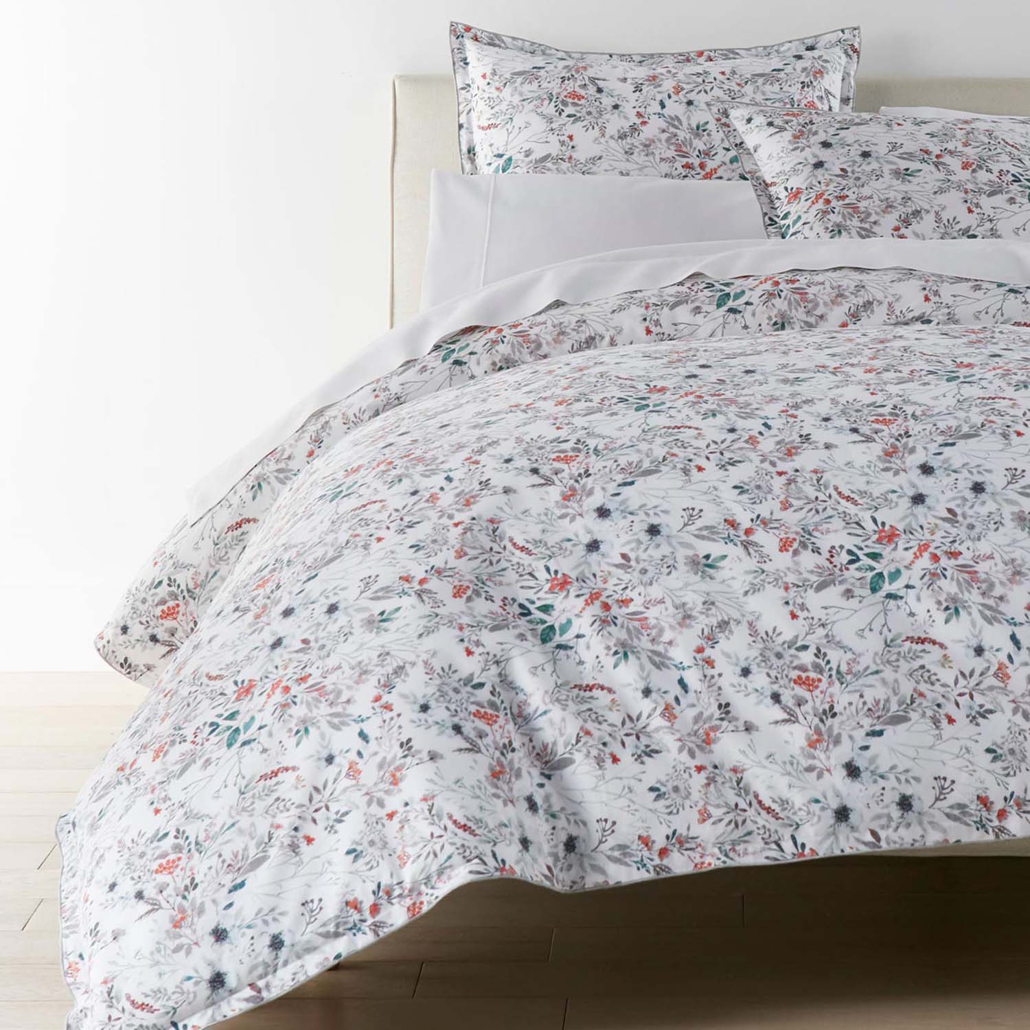 Peacock Alley Chloe Floral Percale Duvet Set
