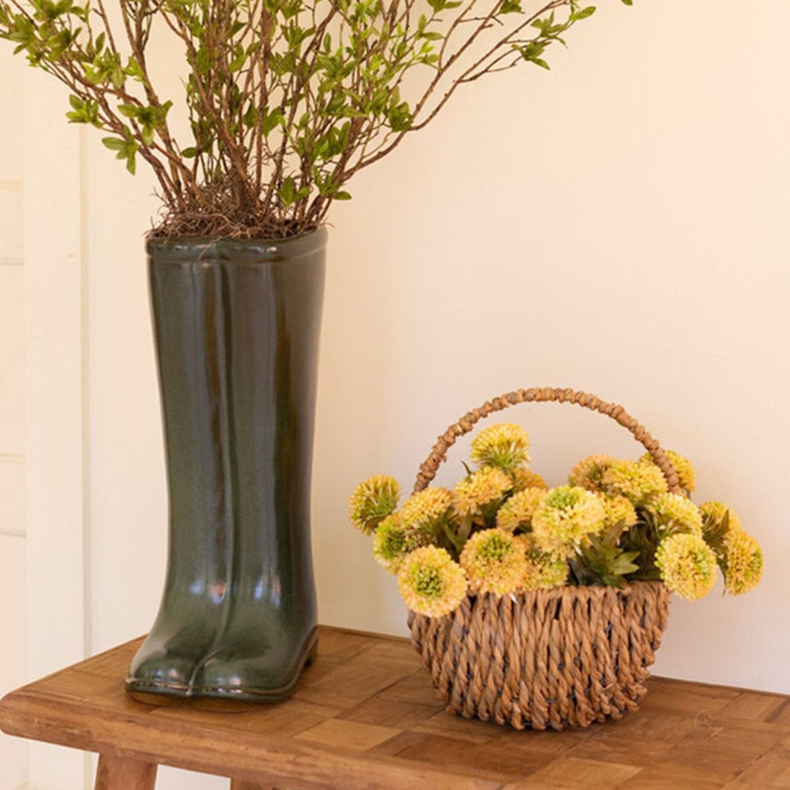 Green Boot Vase